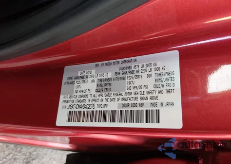 2021 Mazda Cx-5 Grand Touring z USA, uszkodzony, nr VIN JM3KFADM4M0402675